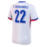 Camiseta Francia Theo Hernandez #22 Segunda Equipación Replica Eurocopa 2024 mangas cortas